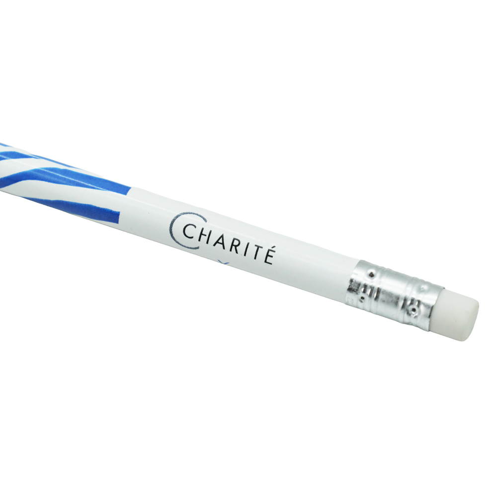 CHARITÉ X BMM, Bleistift in Blau-Weiß