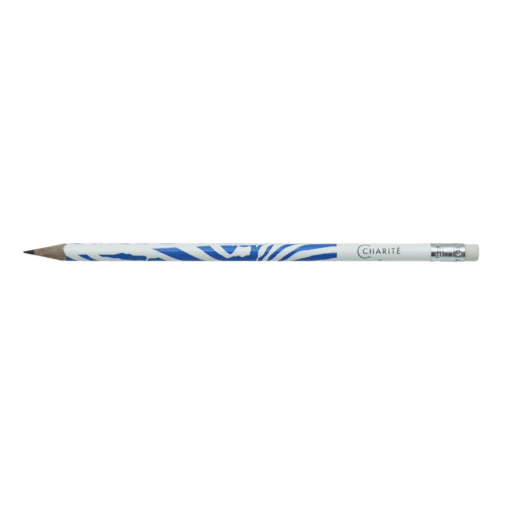 CHARITÉ X BMM, Bleistift in Blau-Weiß