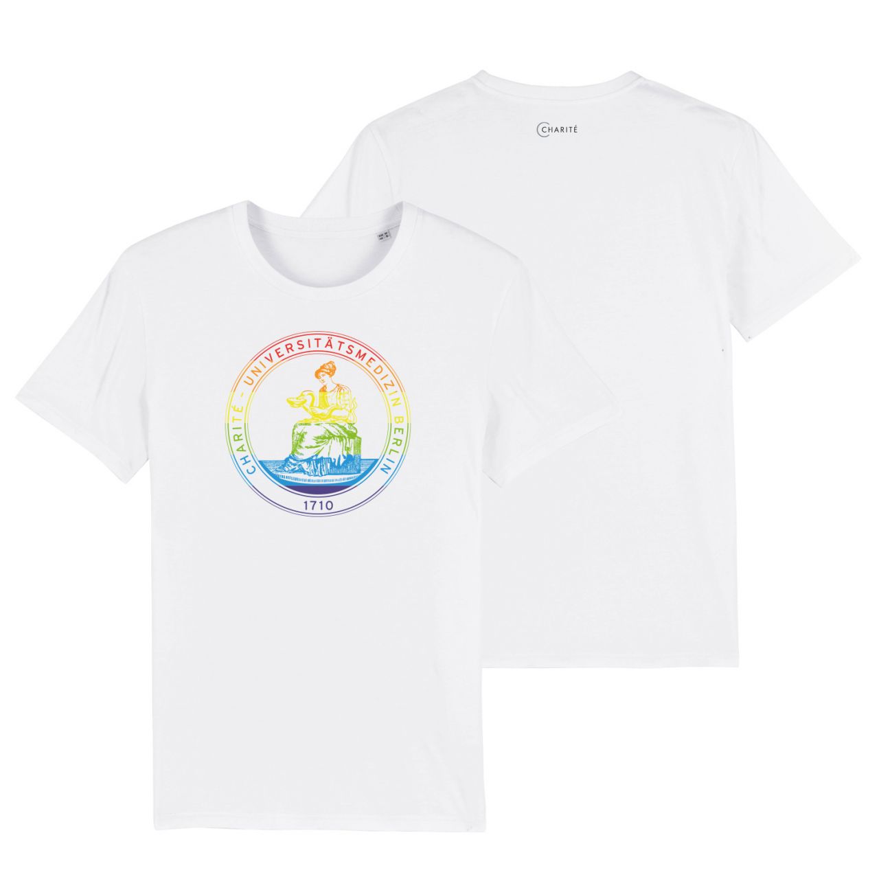 Unisex T-Shirt, white, Regenbogen